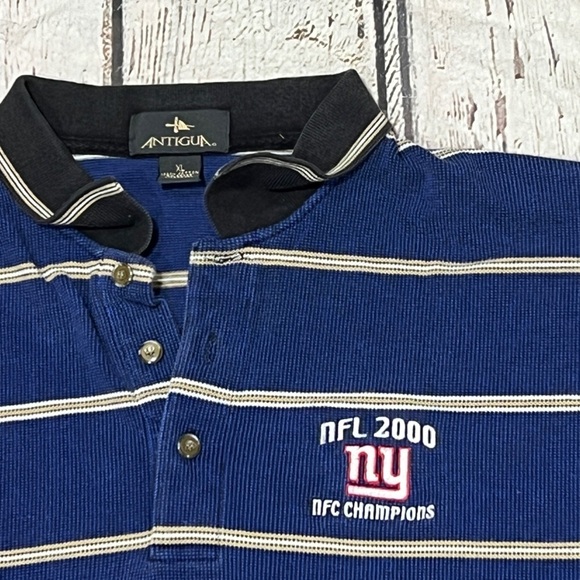 VTG New York Giants Super Bowl 2000 NFL Football Polo Golf Shirt Mens - Picture 2 of 4